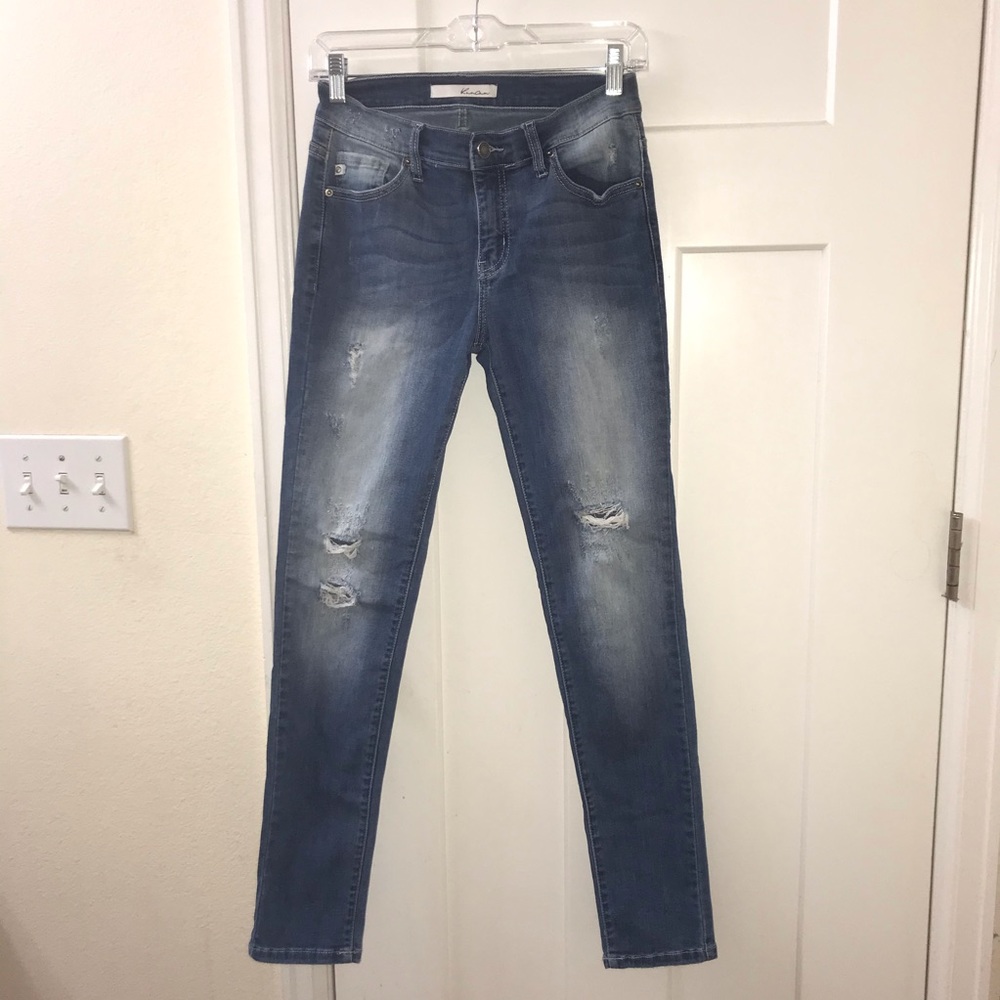 Slightly faded jeans
